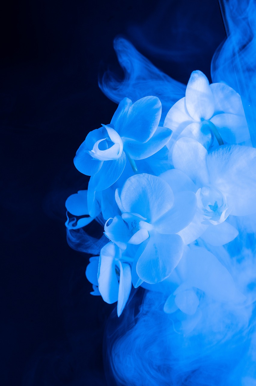 fintech technology blue abstract